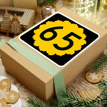 K-65 (Kansas) (Road Sign) STICKER Vinyl Kiss-Cut Decal - The Sticker Space