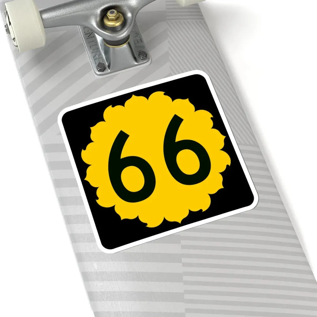 K-66 (Kansas) (Road Sign) STICKER Vinyl Kiss-Cut Decal - The Sticker Space