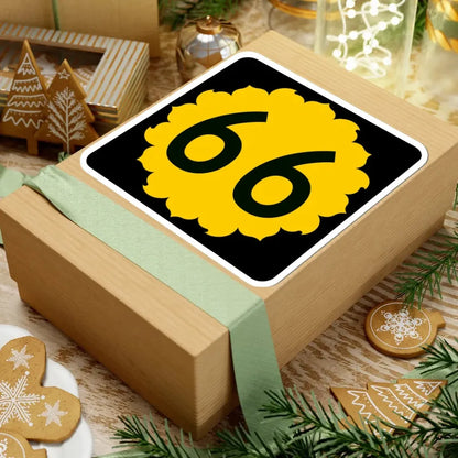 K-66 (Kansas) (Road Sign) STICKER Vinyl Kiss-Cut Decal - The Sticker Space