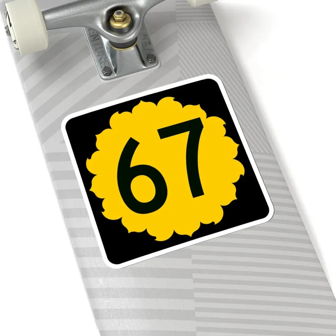 K-67 (Kansas) (Road Sign) STICKER Vinyl Kiss-Cut Decal - The Sticker Space