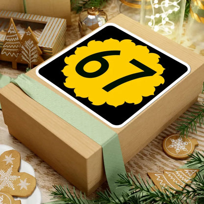 K-67 (Kansas) (Road Sign) STICKER Vinyl Kiss-Cut Decal - The Sticker Space