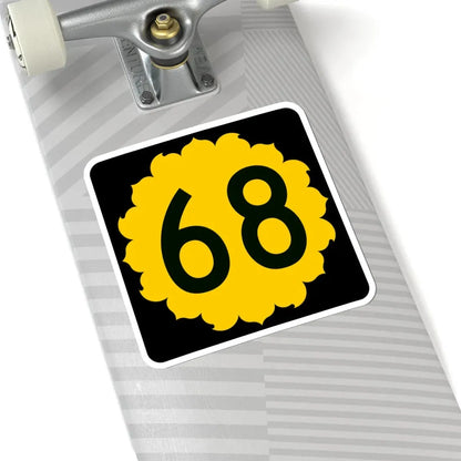 K-68 (Kansas) (Road Sign) STICKER Vinyl Kiss-Cut Decal - The Sticker Space