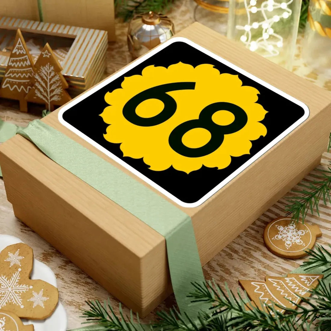 K-68 (Kansas) (Road Sign) STICKER Vinyl Kiss-Cut Decal - The Sticker Space