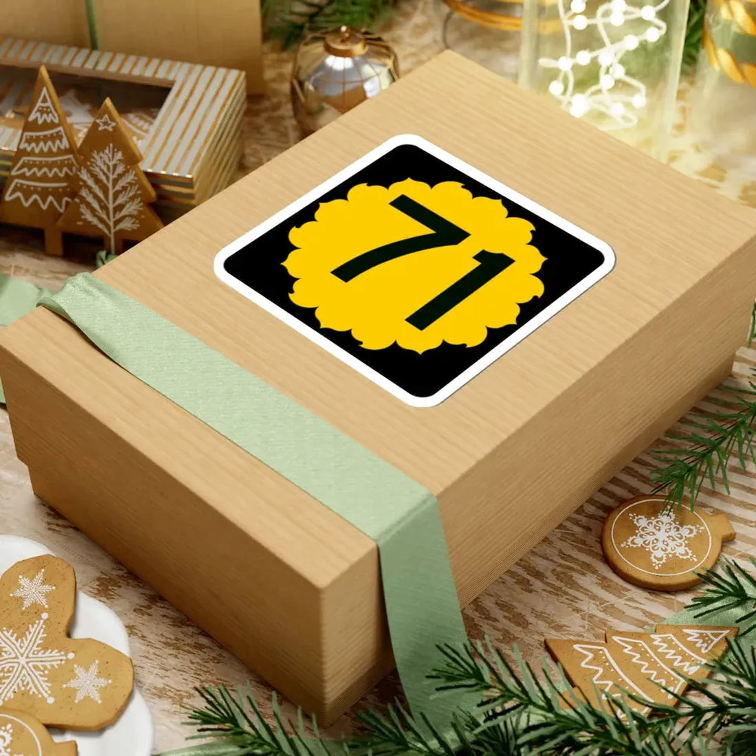 K-71 (Kansas) (Road Sign) STICKER Vinyl Kiss-Cut Decal - The Sticker Space