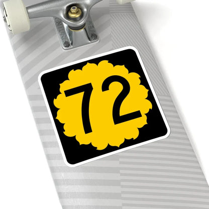 K-72 (Kansas) (Road Sign) STICKER Vinyl Kiss-Cut Decal - The Sticker Space