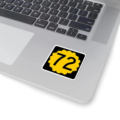 K-72 (Kansas) (Road Sign) STICKER Vinyl Kiss-Cut Decal - The Sticker Space