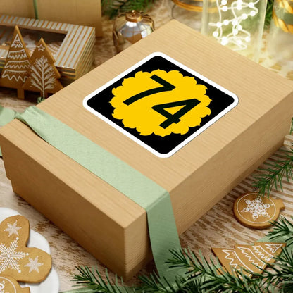 K-74 (Kansas) (Road Sign) STICKER Vinyl Kiss-Cut Decal - The Sticker Space