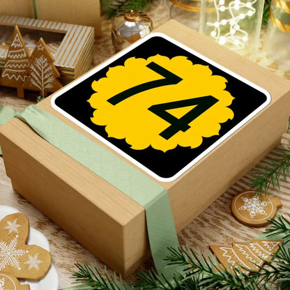 K-74 (Kansas) (Road Sign) STICKER Vinyl Kiss-Cut Decal - The Sticker Space