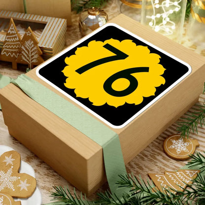 K-76 (Kansas) (Road Sign) STICKER Vinyl Kiss-Cut Decal - The Sticker Space