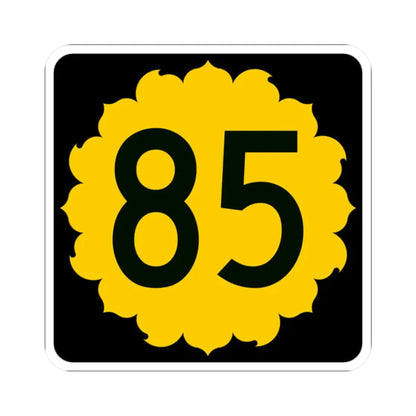 K-85 (Kansas) (Road Sign) STICKER Vinyl Kiss-Cut Decal 2 Inch White - The Sticker Space