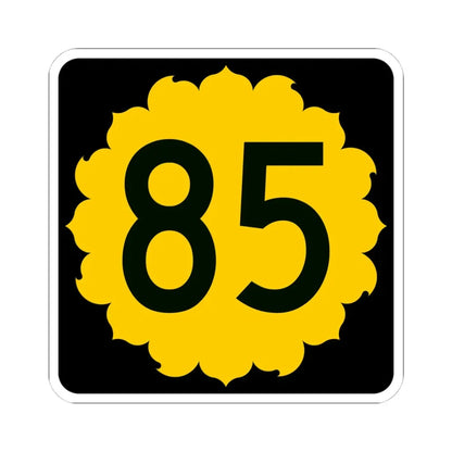 K-85 (Kansas) (Road Sign) STICKER Vinyl Kiss-Cut Decal 4 Inch White - The Sticker Space