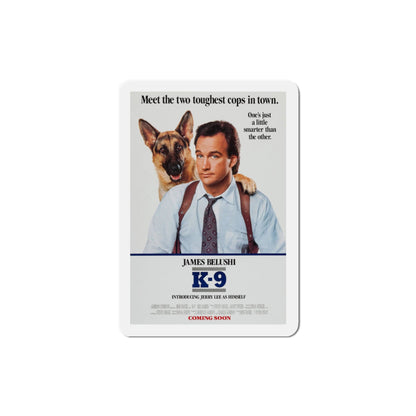 K 9 1989 Movie Poster Die-Cut Magnet-3" x 3"-The Sticker Space