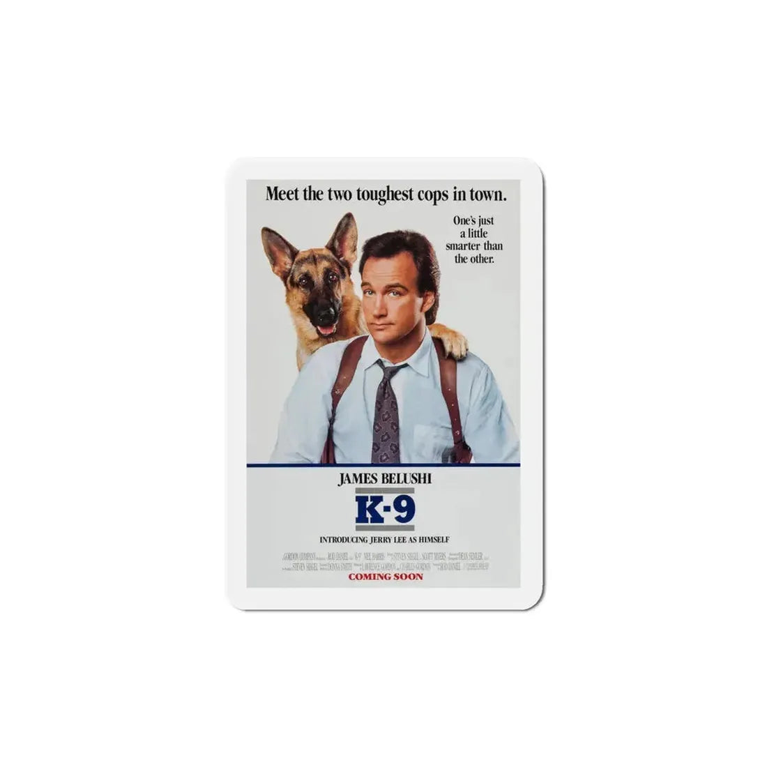 K 9 1989 Movie Poster Refrigerator Magnet 6 Inch - The Sticker Space
