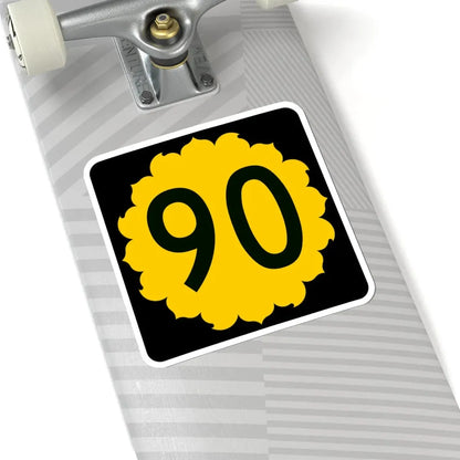 K-90 (Kansas) (Road Sign) STICKER Vinyl Kiss-Cut Decal - The Sticker Space