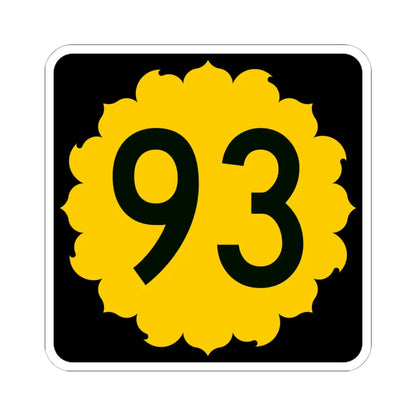 K-93 (Kansas) (Road Sign) STICKER Vinyl Kiss-Cut Decal 6 Inch White - The Sticker Space