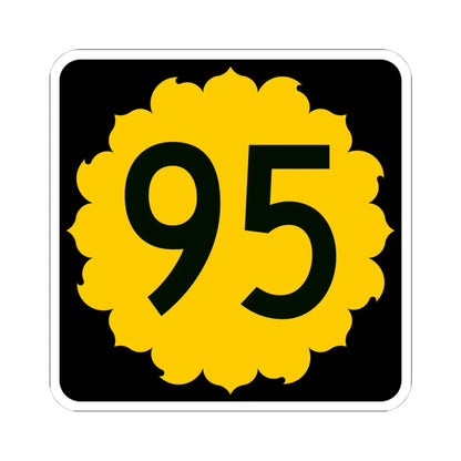K-95 (Kansas) (Road Sign) STICKER Vinyl Kiss-Cut Decal 4 Inch White - The Sticker Space