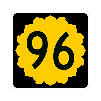 K-96 (Kansas) (Road Sign) STICKER Vinyl Kiss-Cut Decal 4 Inch White - The Sticker Space