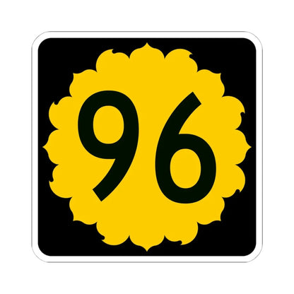 K-96 (Kansas) (Road Sign) STICKER Vinyl Kiss-Cut Decal 6 Inch White - The Sticker Space