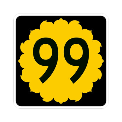 K-99 (Kansas) (Road Sign) STICKER Vinyl Kiss-Cut Decal 2 Inch White - The Sticker Space