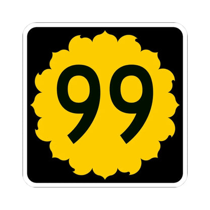 K-99 (Kansas) (Road Sign) STICKER Vinyl Kiss-Cut Decal 3 Inch White - The Sticker Space
