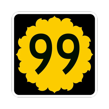K-99 (Kansas) (Road Sign) STICKER Vinyl Kiss-Cut Decal 4 Inch White - The Sticker Space