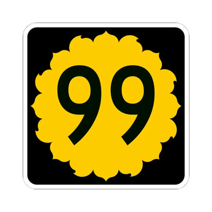 K-99 (Kansas) (Road Sign) STICKER Vinyl Kiss-Cut Decal 6 Inch White - The Sticker Space