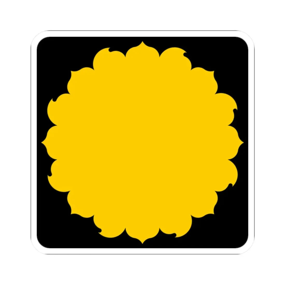 K-blank (Kansas) (Road Sign) STICKER Vinyl Kiss-Cut Decal 2 Inch White - The Sticker Space