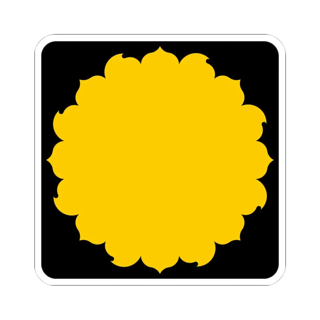 K-blank (Kansas) (Road Sign) STICKER Vinyl Kiss-Cut Decal 4 Inch White - The Sticker Space