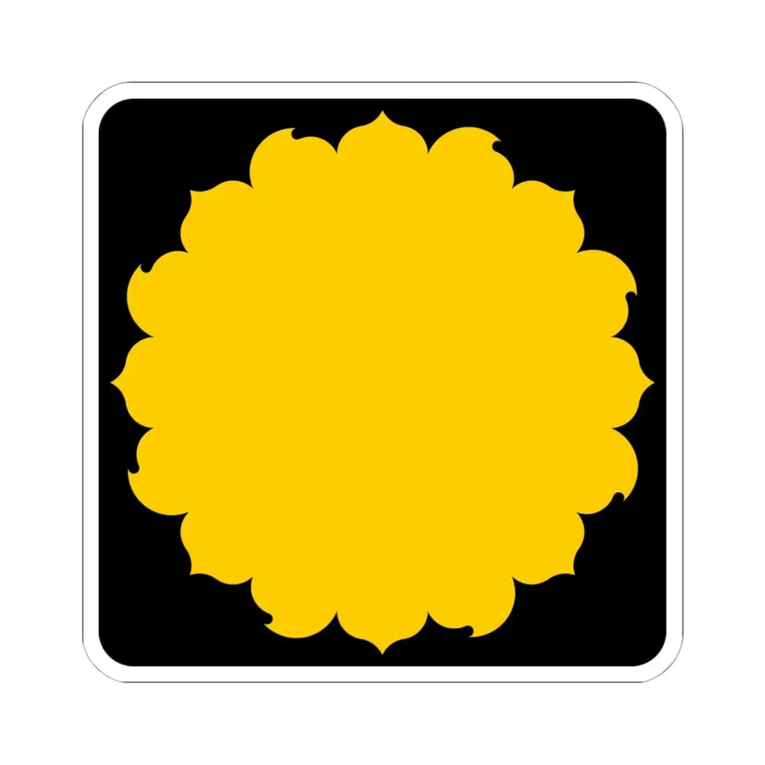 K-blank (Kansas) (Road Sign) STICKER Vinyl Kiss-Cut Decal 6 Inch White - The Sticker Space