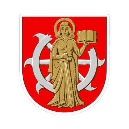 Kaarina.vaakuna (Finland) (Coat of Arms) STICKER Vinyl Kiss-Cut Decal 4 Inch White - The Sticker Space