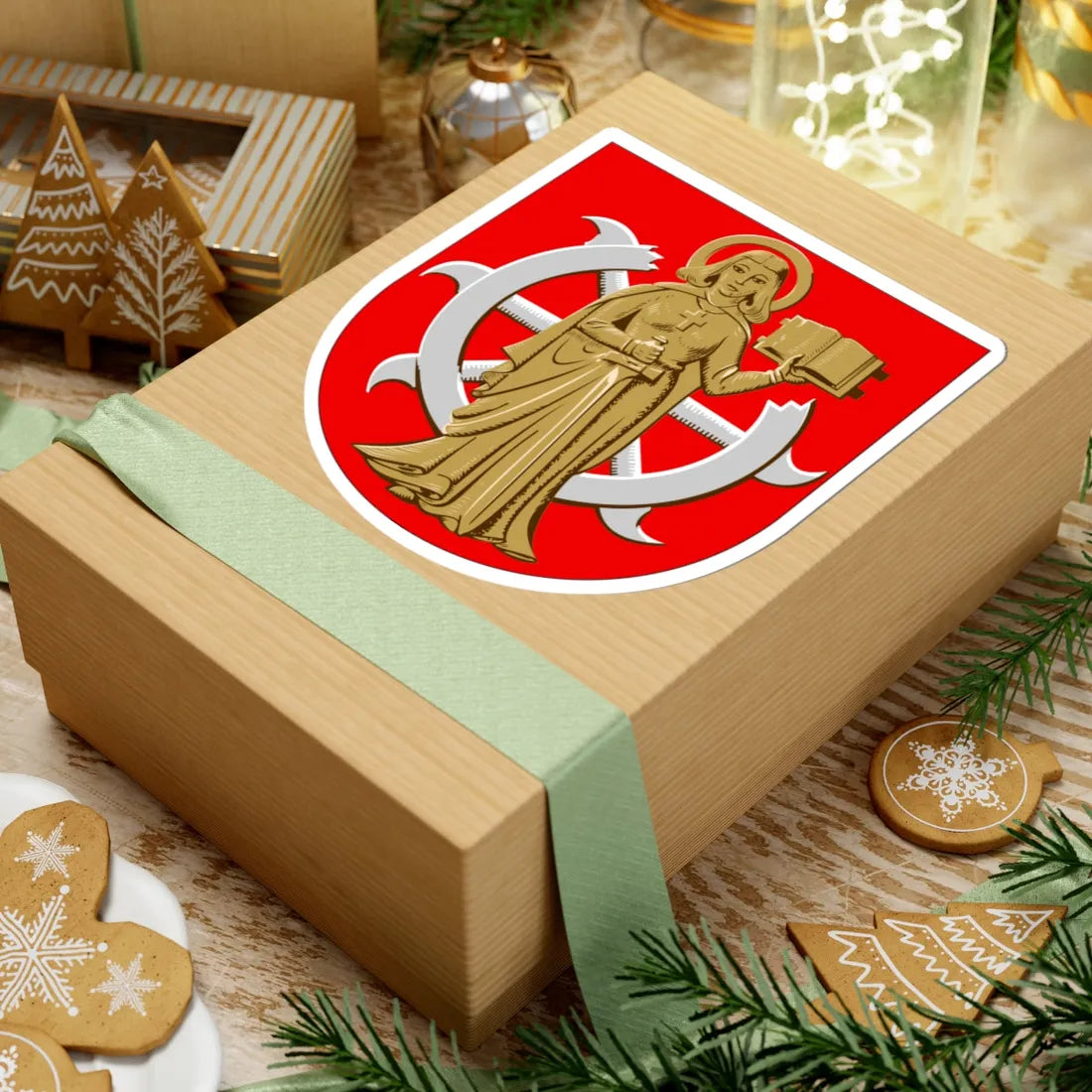Kaarina.vaakuna (Finland) (Coat of Arms) STICKER Vinyl Kiss-Cut Decal - The Sticker Space