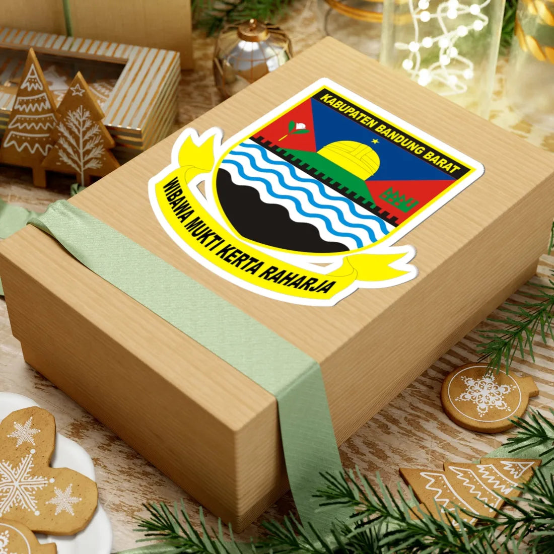 Kab Bandung Barat (Indonesia) (Coat of Arms) STICKER Vinyl Kiss-Cut Decal - The Sticker Space