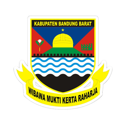 Kab Bandung Barat (Indonesia) (Coat of Arms) STICKER Vinyl Kiss-Cut Decal - The Sticker Space