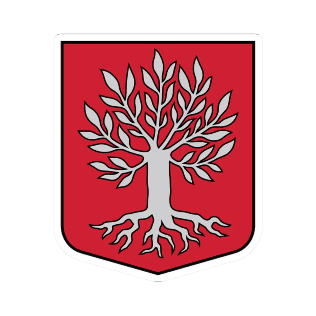 Kabiles pagasta ģerbonis (Latvia) (Coat of Arms) STICKER Vinyl Kiss-Cut Decal 2 Inch White - The Sticker Space