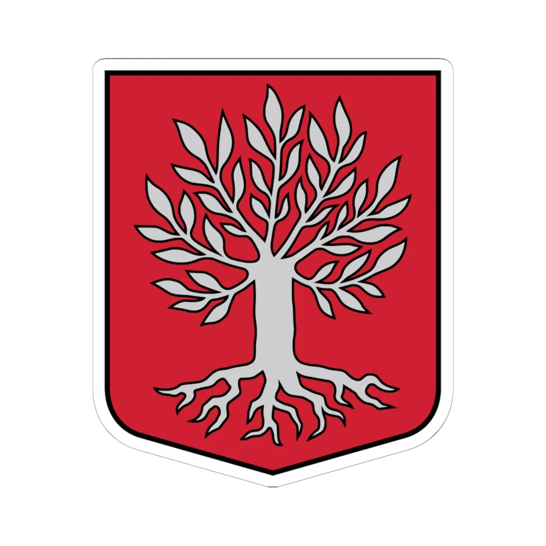 Kabiles pagasta ģerbonis (Latvia) (Coat of Arms) STICKER Vinyl Kiss-Cut Decal 6 Inch White - The Sticker Space