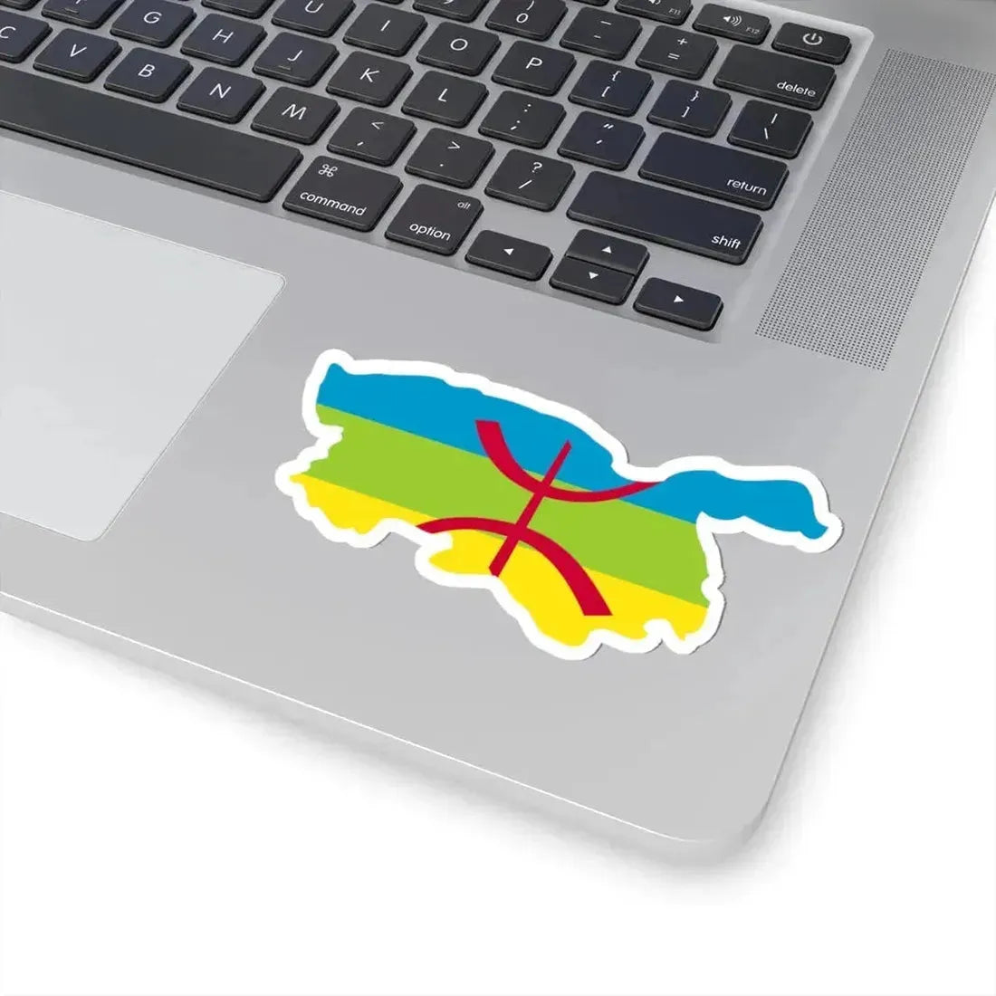 Kabylie Flag Map (Algeria) STICKER Vinyl Kiss-Cut Decal - The Sticker Space