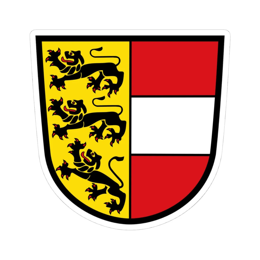 Kaernten shield CoA (Austria) (Coat of Arms) STICKER Vinyl Kiss-Cut Decal - The Sticker Space