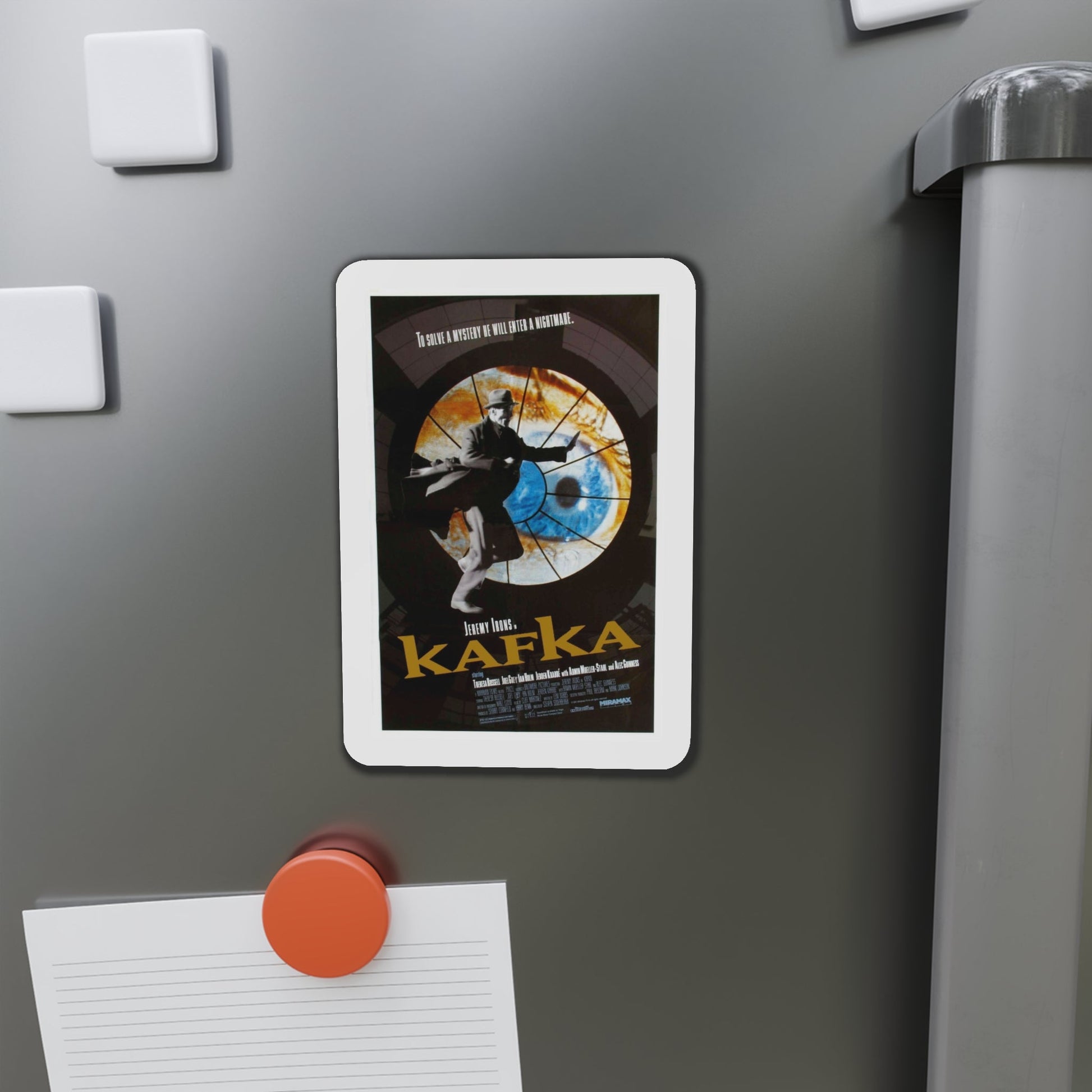 Kafka 1991 Movie Poster Die-Cut Magnet-The Sticker Space