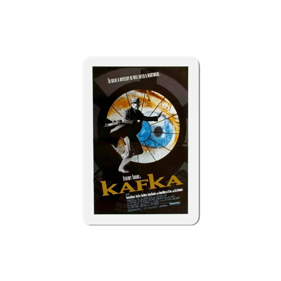 Kafka 1991 Movie Poster Refrigerator Magnet - The Sticker Space