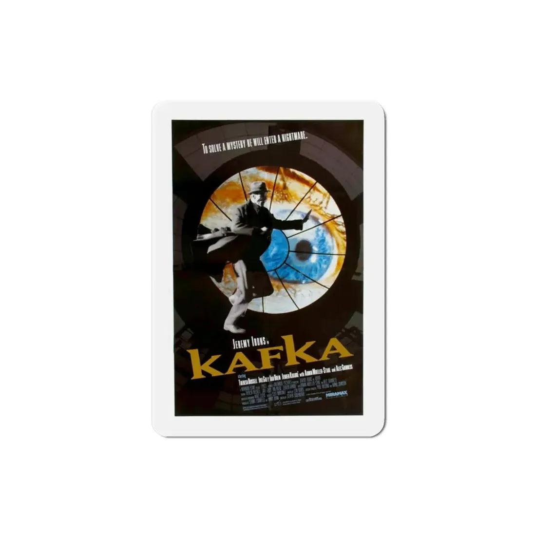 Kafka 1991 Movie Poster Refrigerator Magnet - The Sticker Space