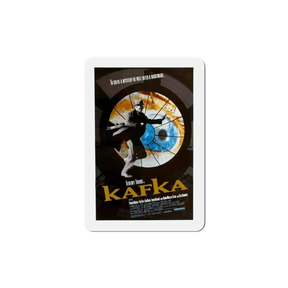 Kafka 1991 Movie Poster Refrigerator Magnet - The Sticker Space