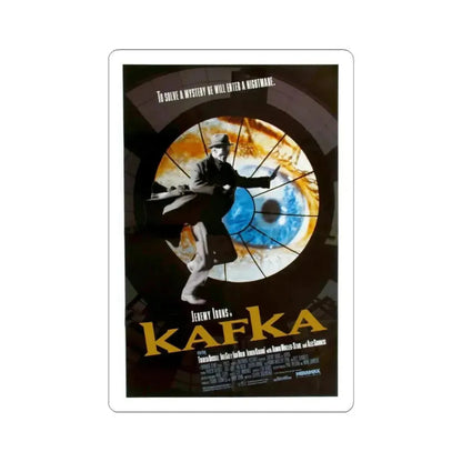 Kafka 1991 Movie Poster - STICKER Vinyl Kiss-Cut Decal 3 Inch White - The Sticker Space