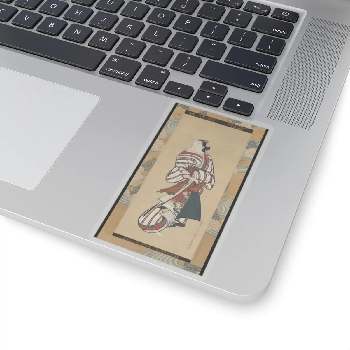 Kaigetsudō Dohan - Standing Courtesan Looking Over Her Shoulder - ca. 1715 v1 - STICKER Vinyl Kiss-Cut Decal