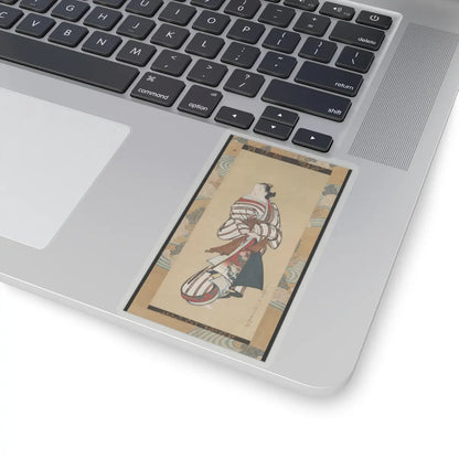 Kaigetsudō Dohan - Standing Courtesan Looking Over Her Shoulder - ca. 1715 v1 - STICKER Vinyl Kiss-Cut Decal