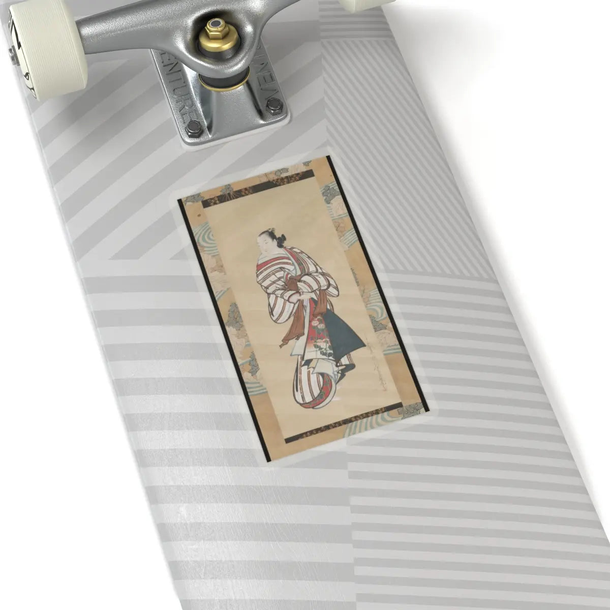 Kaigetsudō Dohan - Standing Courtesan Looking Over Her Shoulder - ca. 1715 v1 - STICKER Vinyl Kiss-Cut Decal