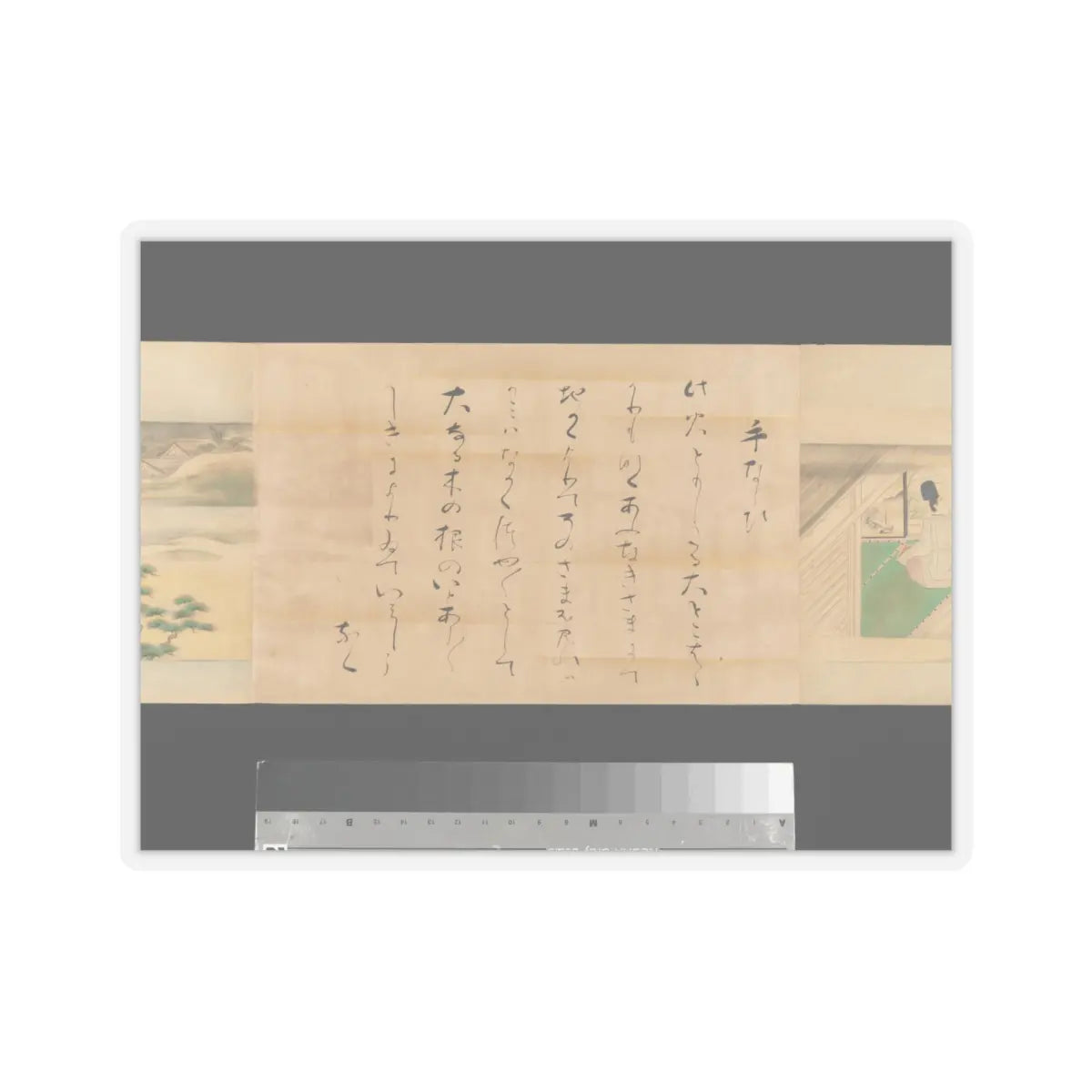 Kaihō Yūsetsu - The Tale of Genji - 17th century v109 - STICKER Vinyl Kiss-Cut Decal
