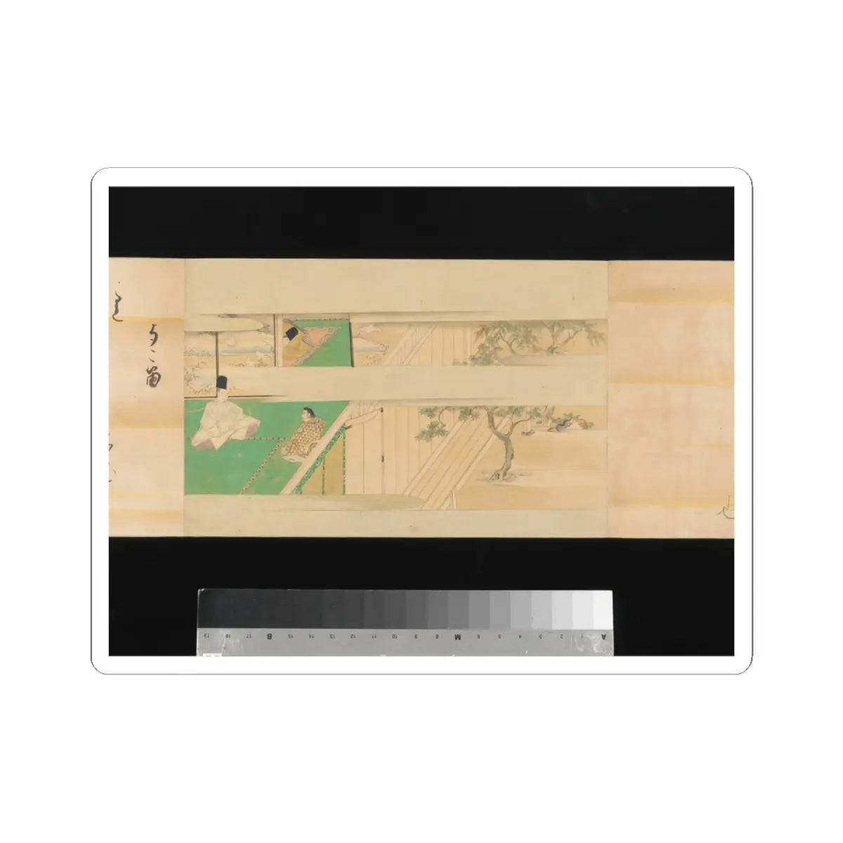 Kaihō Yūsetsu - The Tale of Genji - 17th century v76 - STICKER Vinyl Kiss-Cut Decal