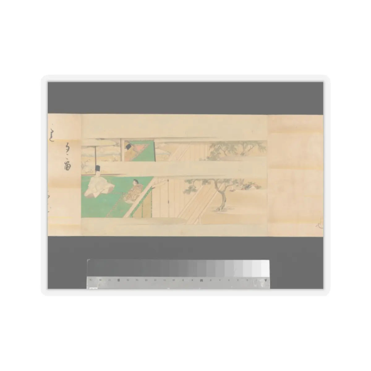Kaihō Yūsetsu - The Tale of Genji - 17th century v76 - STICKER Vinyl Kiss-Cut Decal