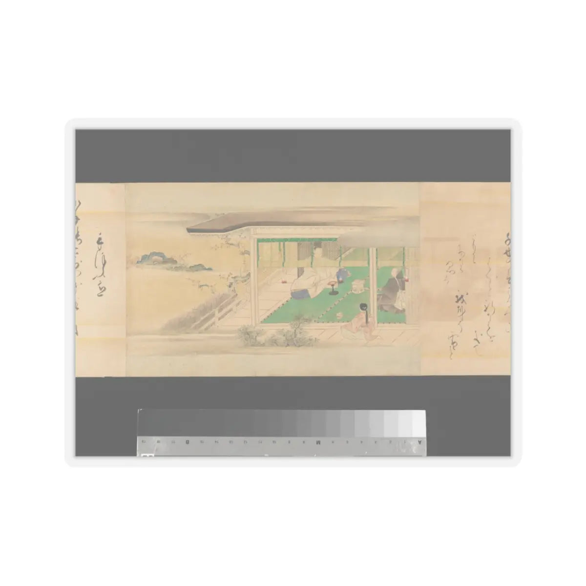Kaihō Yūsetsu - The Tale of Genji - 17th century v86 - STICKER Vinyl Kiss-Cut Decal