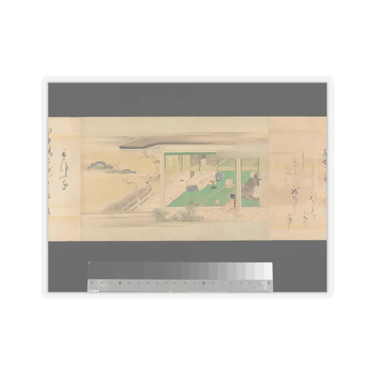Kaihō Yūsetsu - The Tale of Genji - 17th century v86 - STICKER Vinyl Kiss-Cut Decal